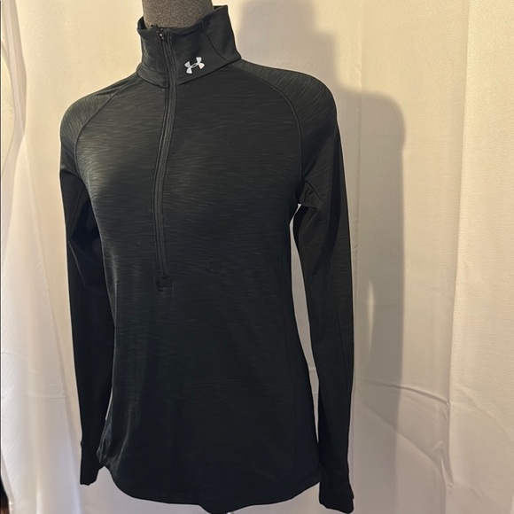 Under Armour Black Performance Pullover with half zipper. Womens size Medium. - Picture 1 of 10